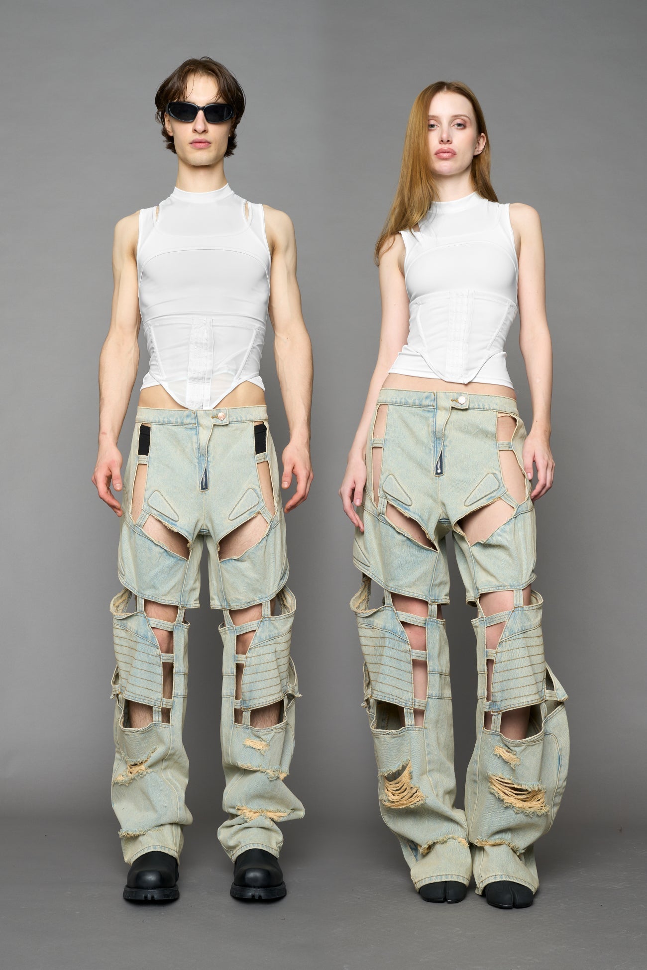 Moto Denim Floating Pants — view 9