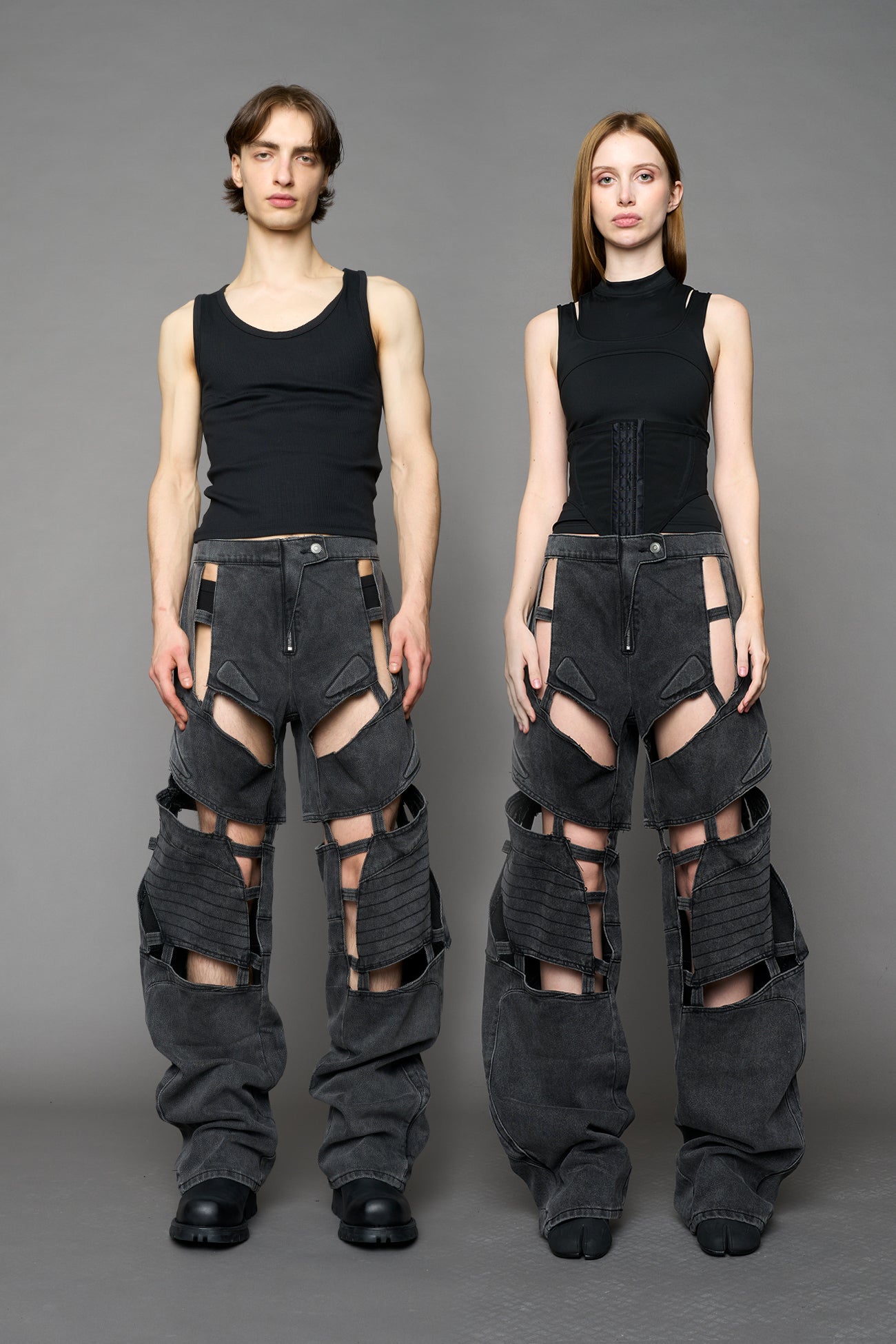 Moto Denim Floating Pants — view 9