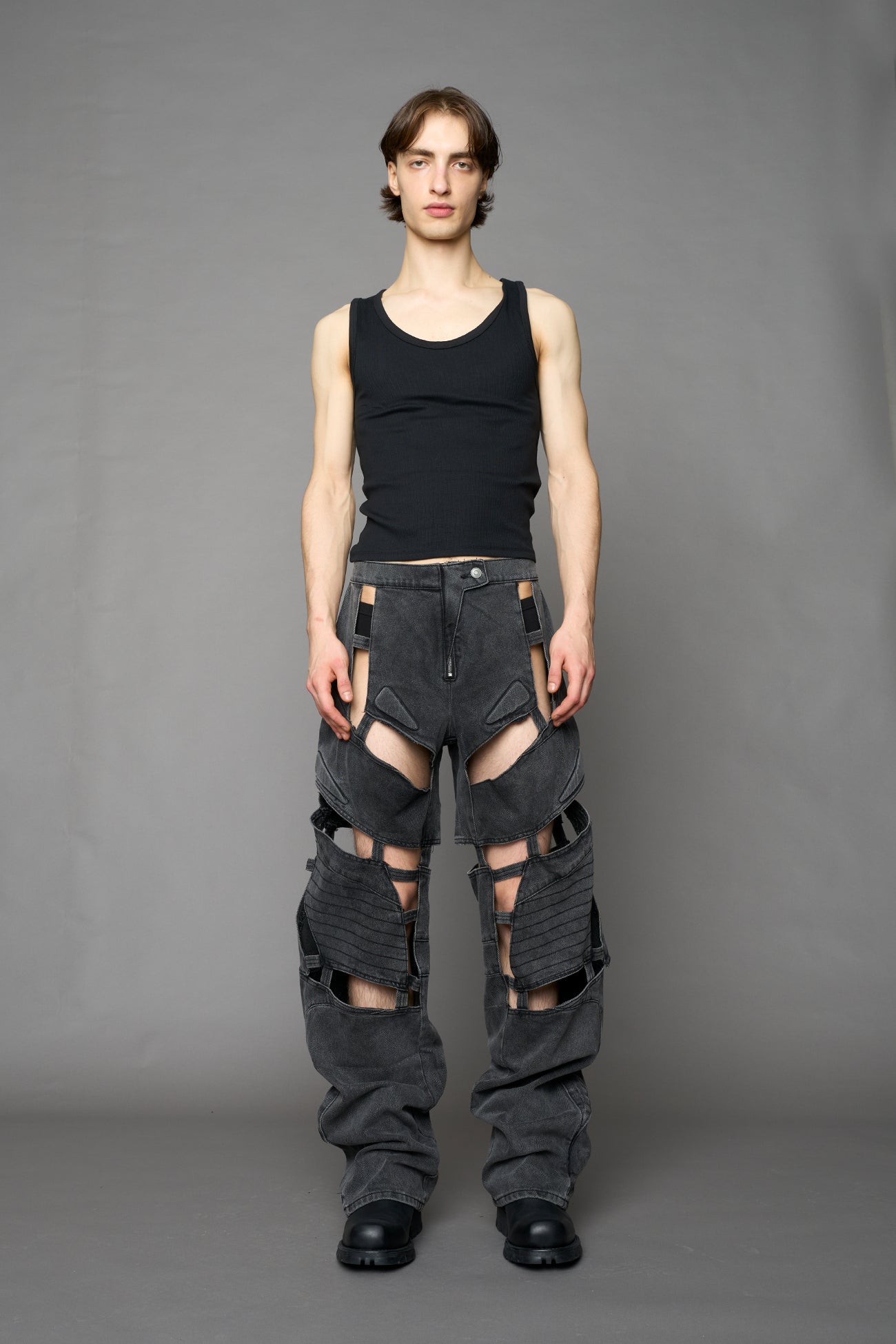 Moto Denim Floating Pants — view 6