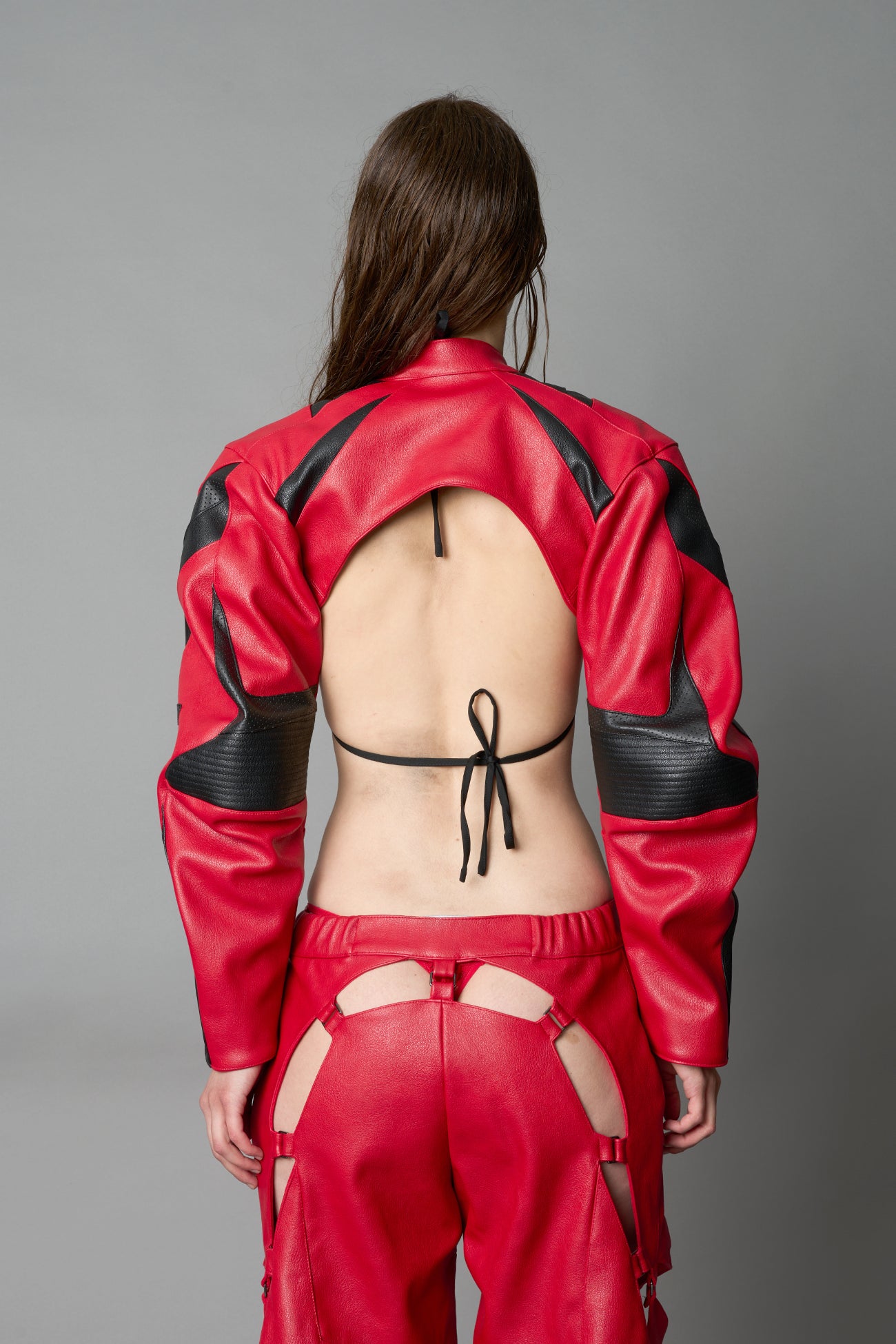 XTC Leather Choker Jacket — view 18