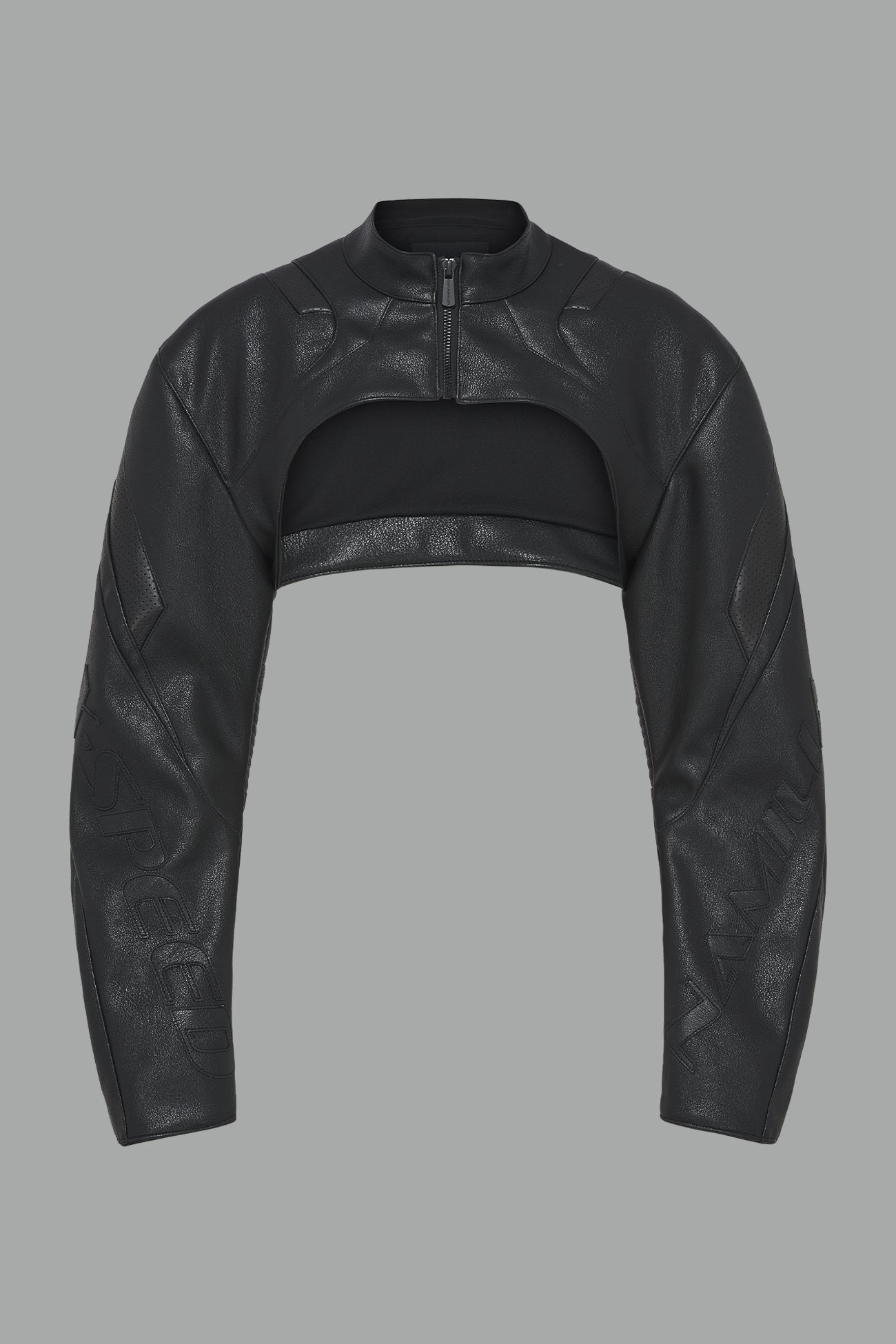 XTC Leather Choker Jacket — view 5