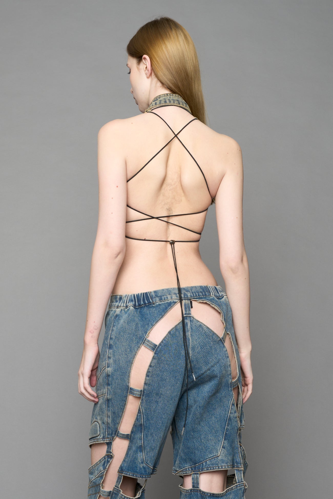 Denim Biker Top — view 6