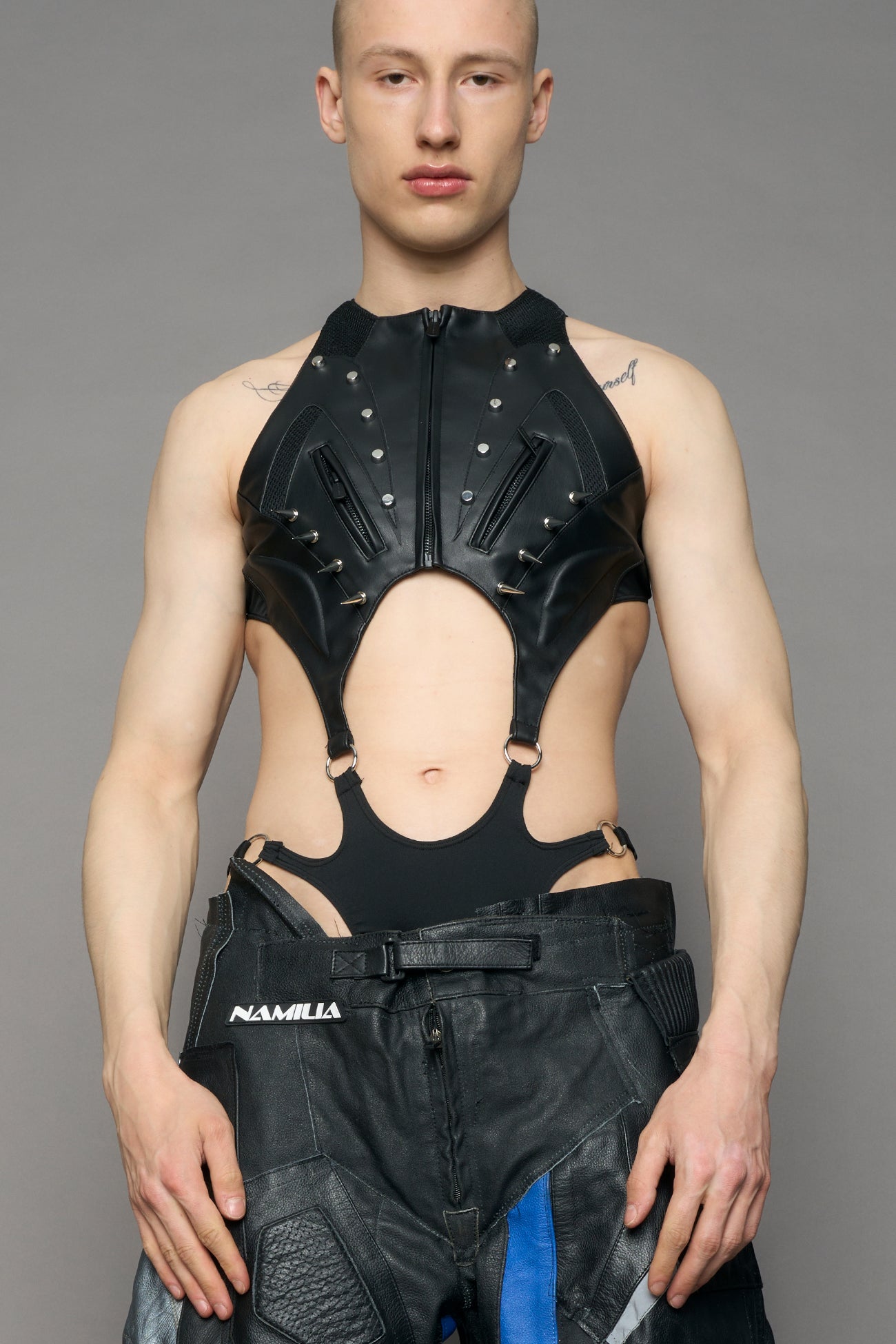 Studded Octane Moto Body Pouch Panty — view 2