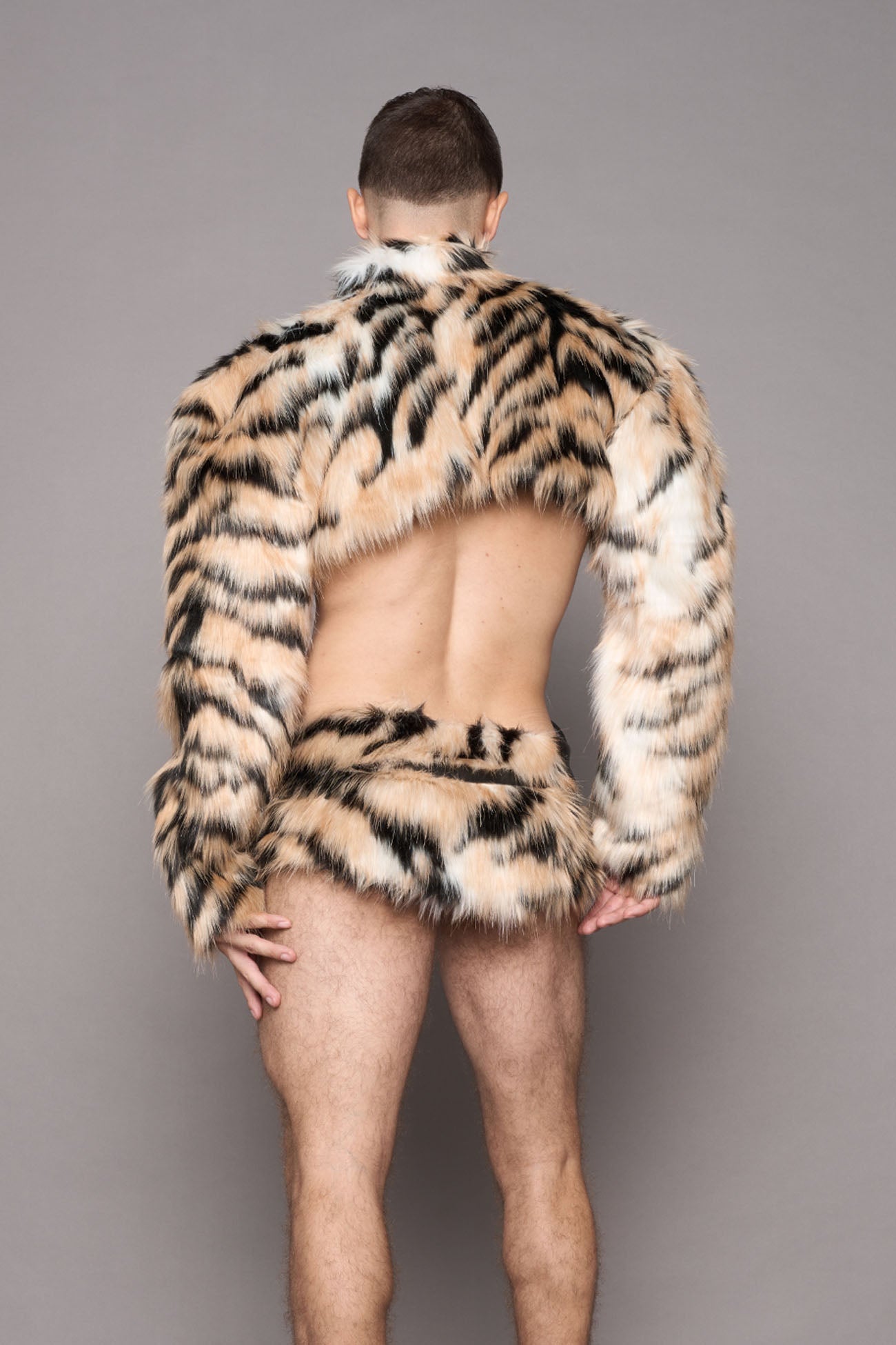 Heiress Handbag Faux Fur Mini Skirt Tiger — view 8