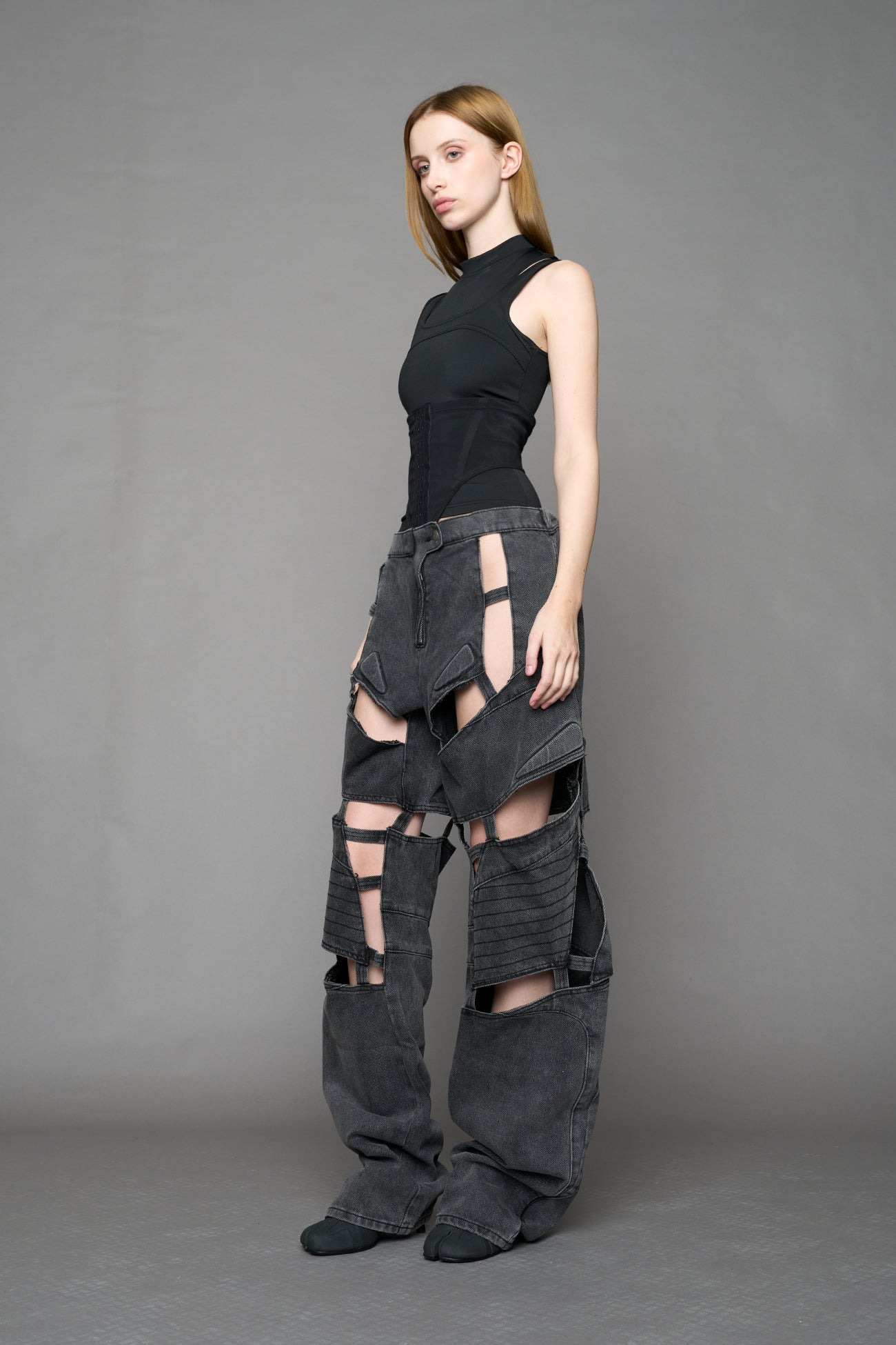 Moto Denim Floating Pants — view 10