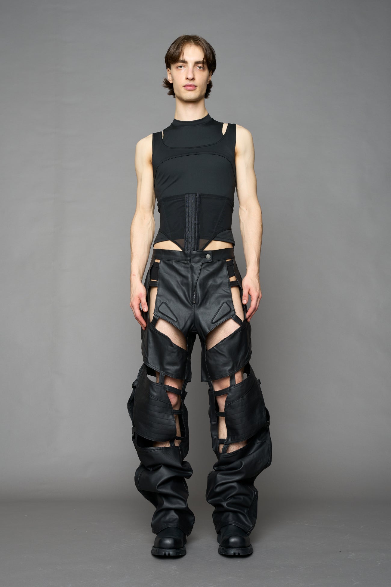Moto Denim Floating Pants — view 6