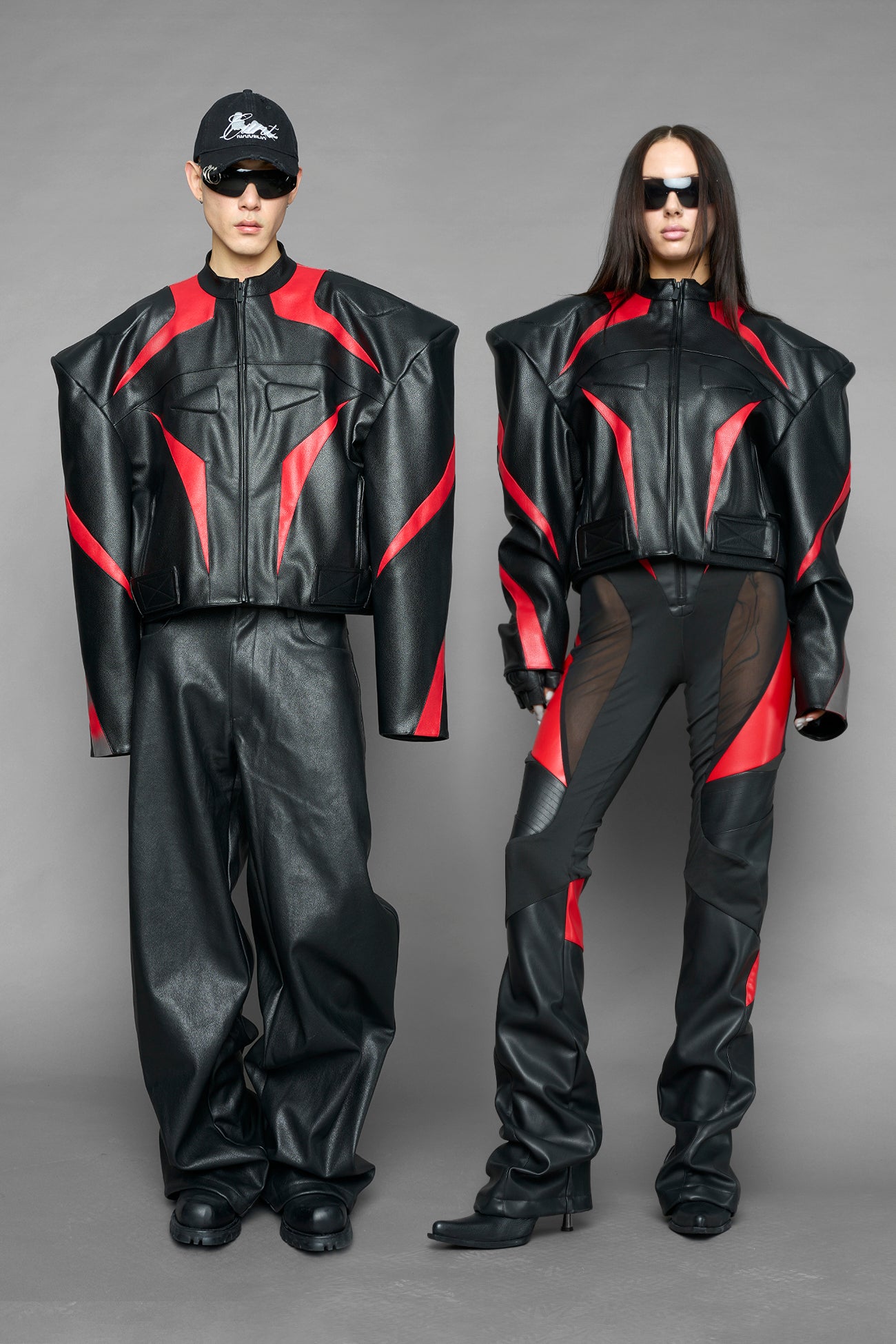 power shoulder moto jacket — view 11