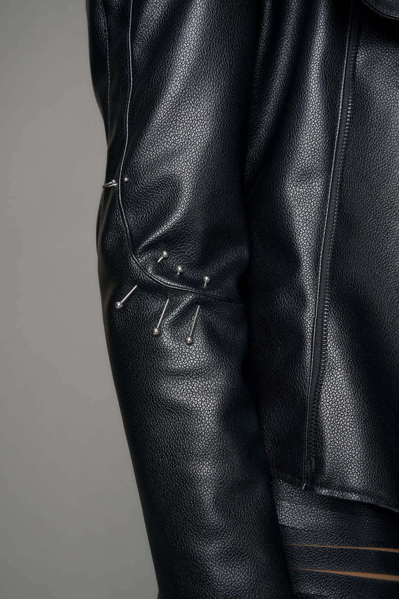 silver piercing details