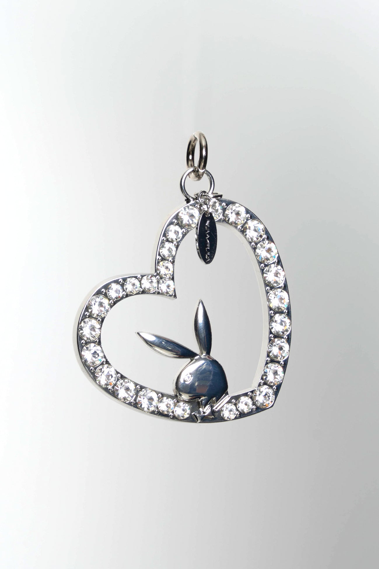 Crystal Bunny Heart Charm — view 4