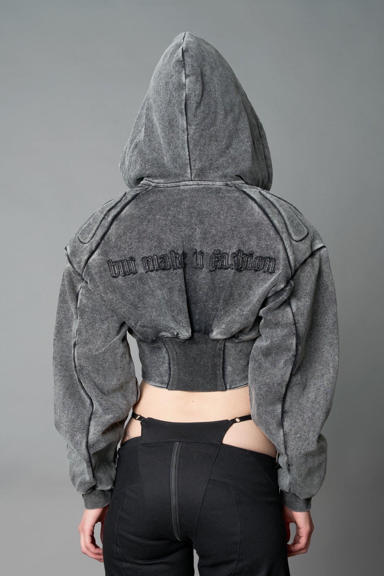 Sweat Corset Zip Hoodie — view 4