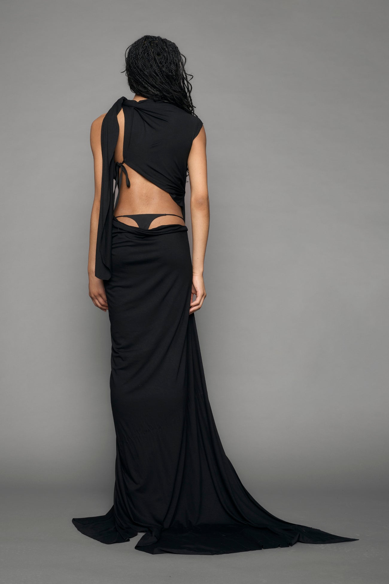 Draped Long Dress — view 5