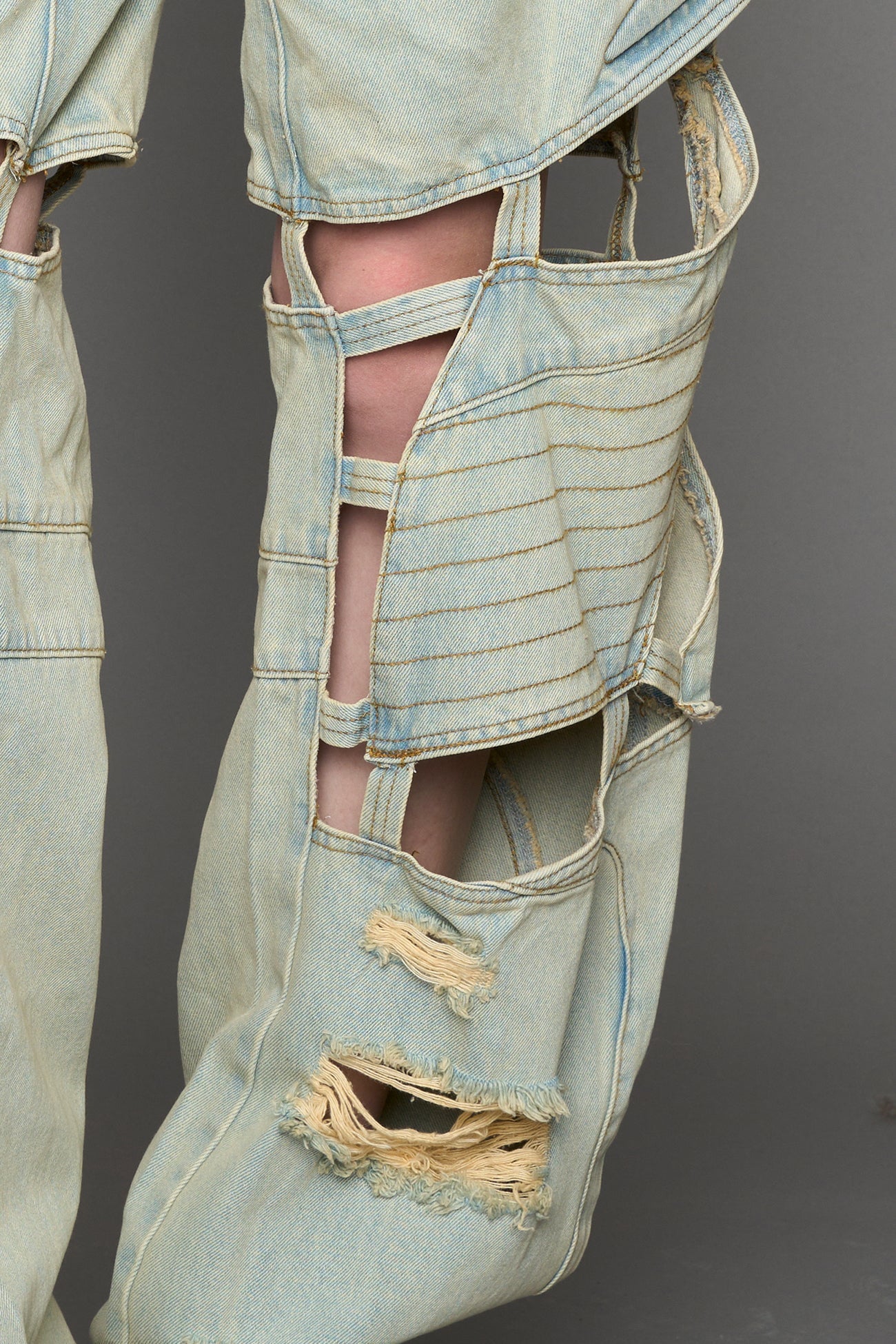 Moto Denim Floating Pants — view 16