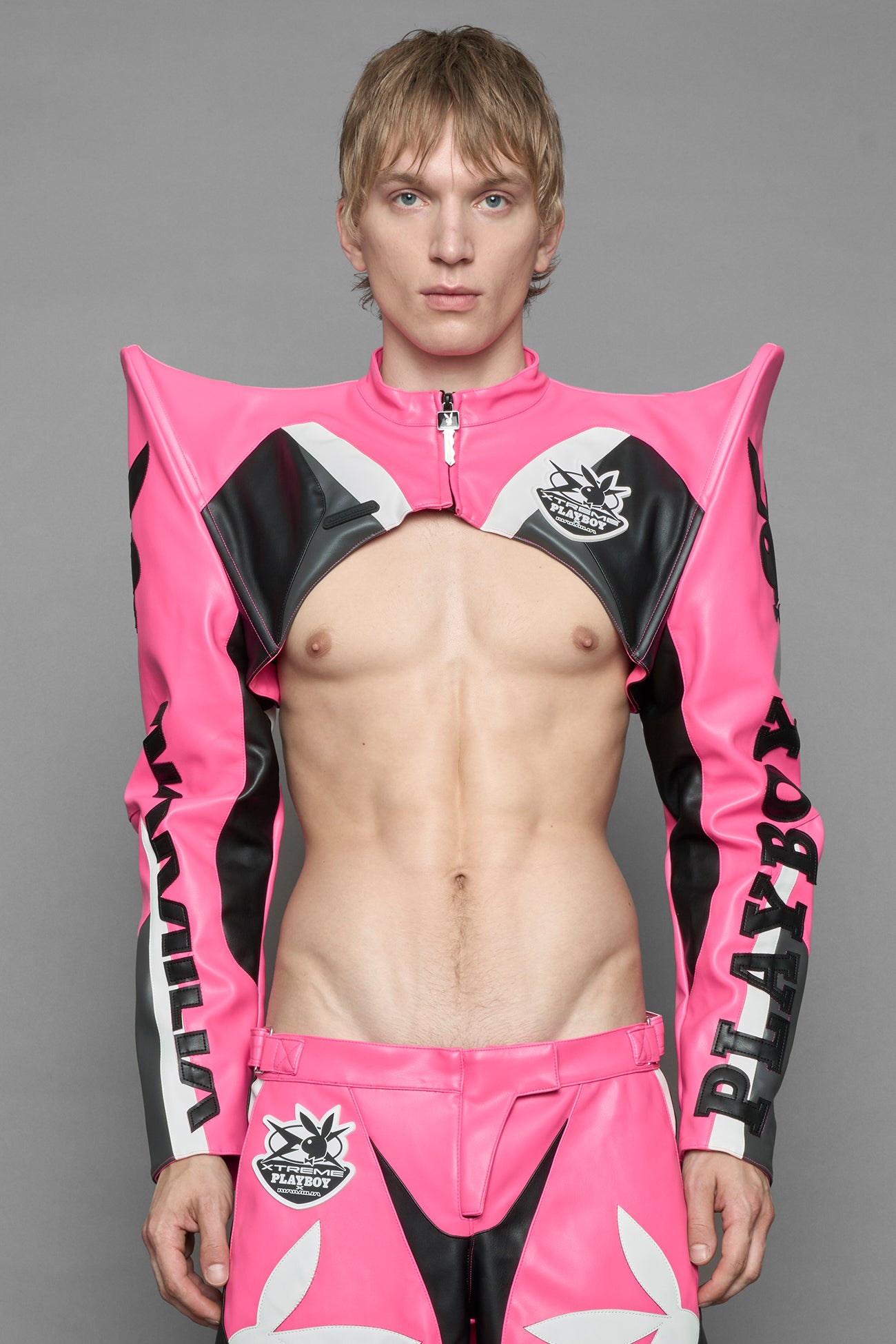 Playboy Spike Shoulder Pink Black — view 8
