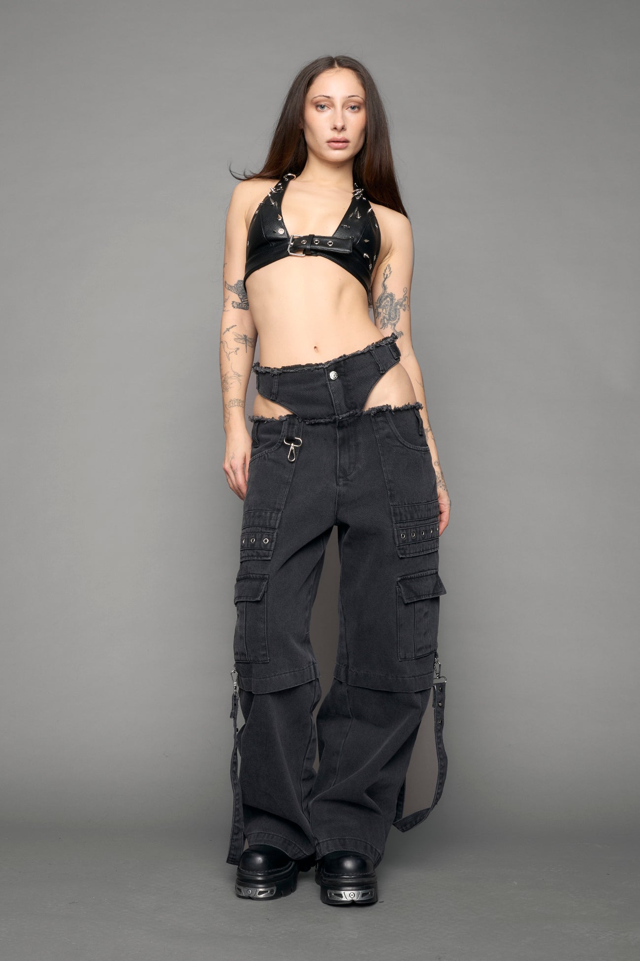Cargo Denim Panty Trousers — view 3