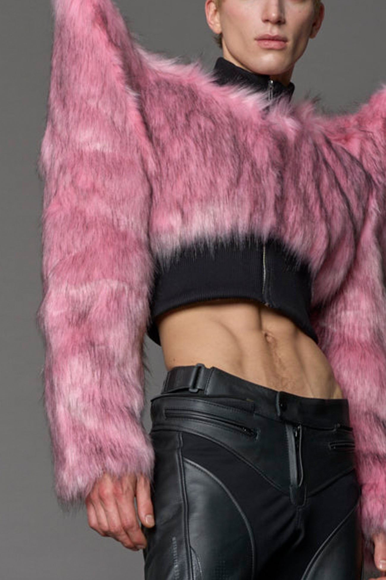 Doomsday Crop Faux Fur Jacket — view 21