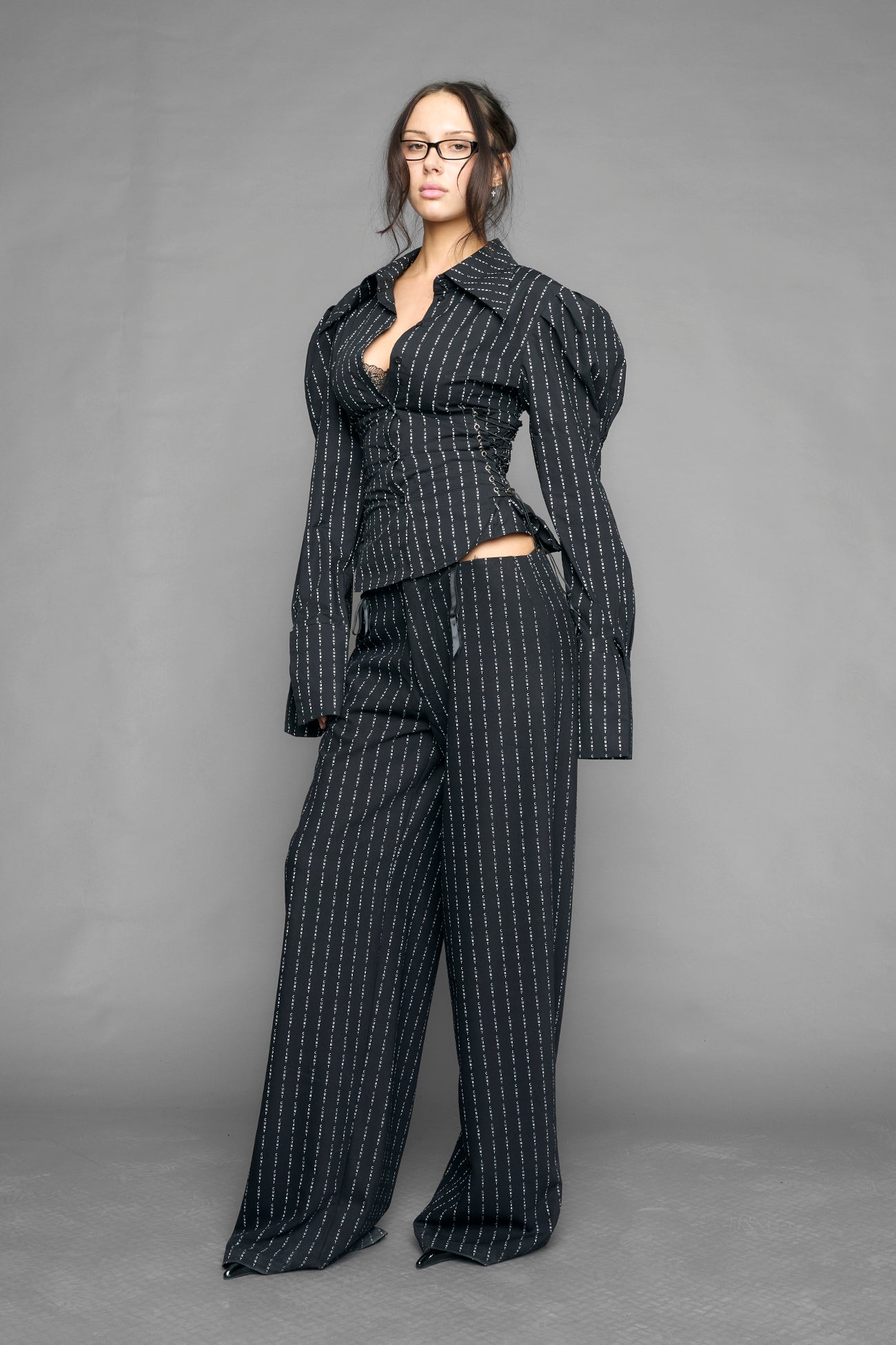 puff sleeve corseted shirt — view 15
