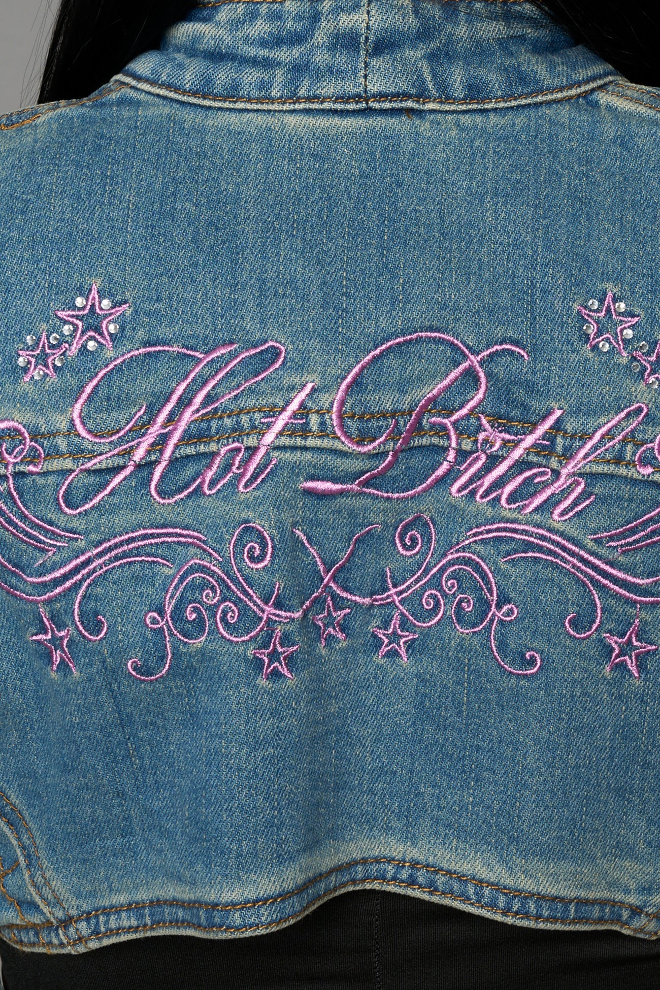 Spike Denim Bolero Jacket — view 10
