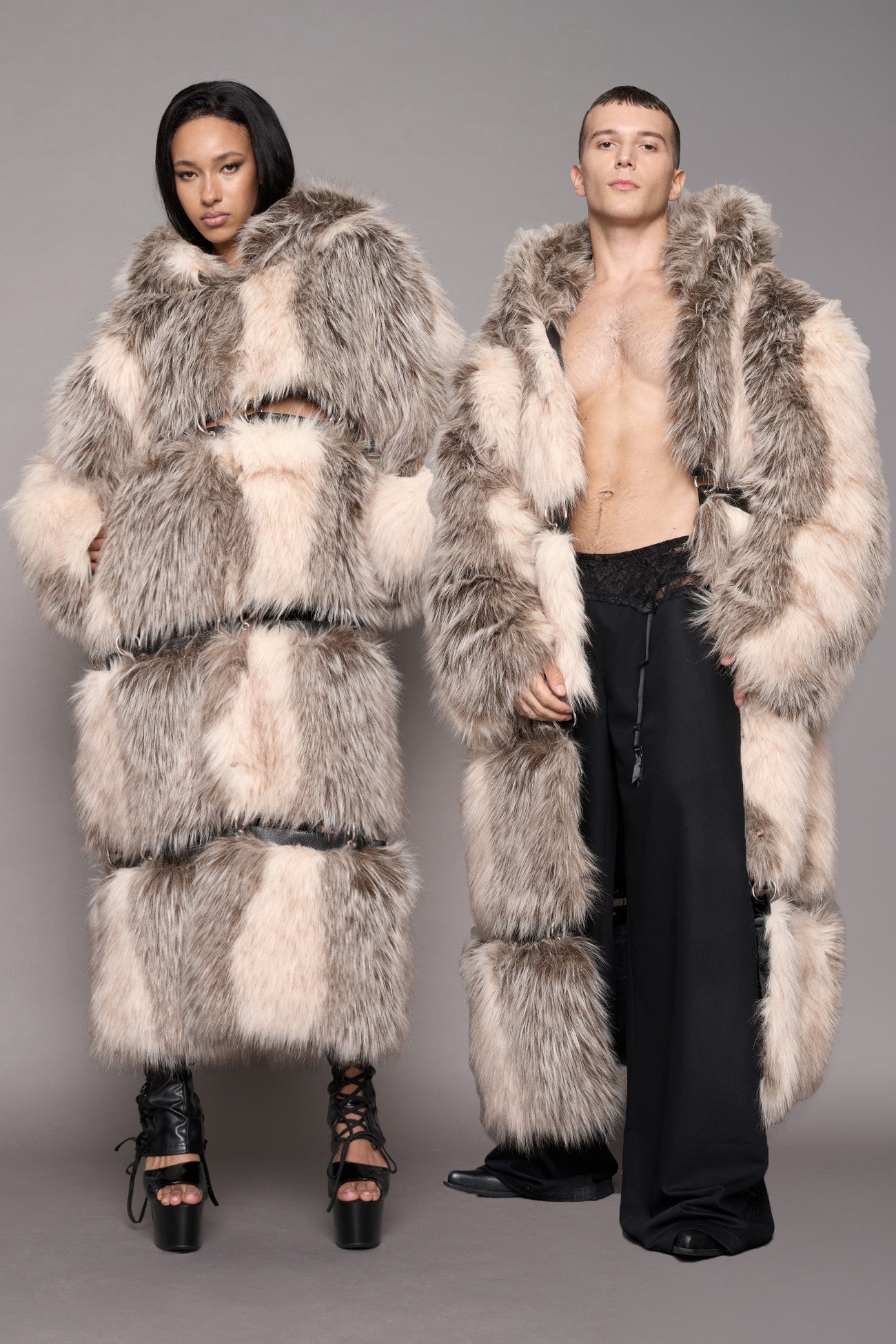 Vip Detachable Faux Fur Coat Dune — view 1