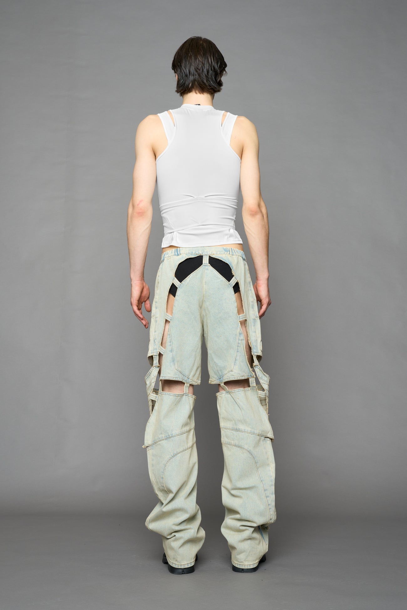 Moto Denim Floating Pants — view 13