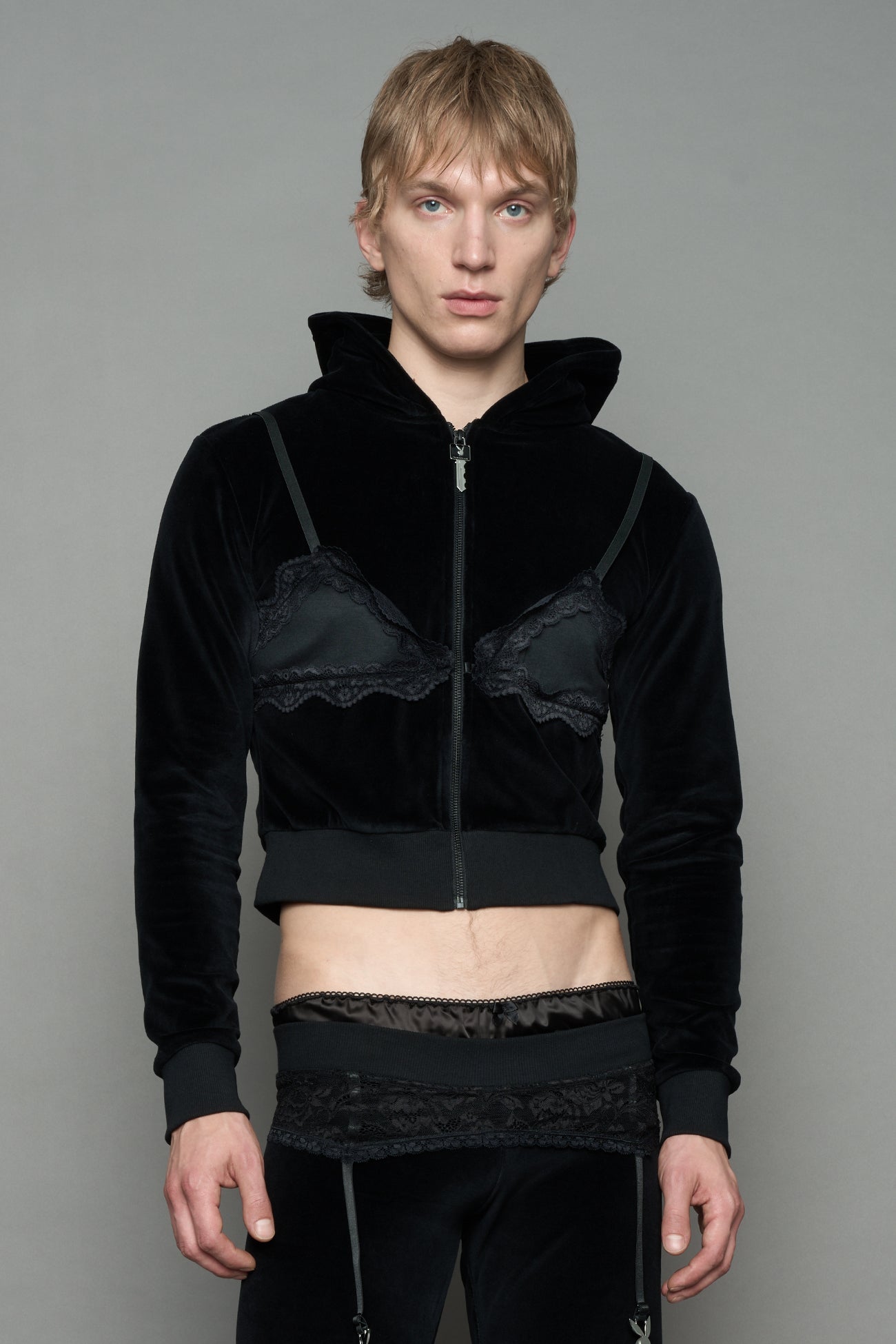 Playboy Lingerie Velour Jacket — view 7
