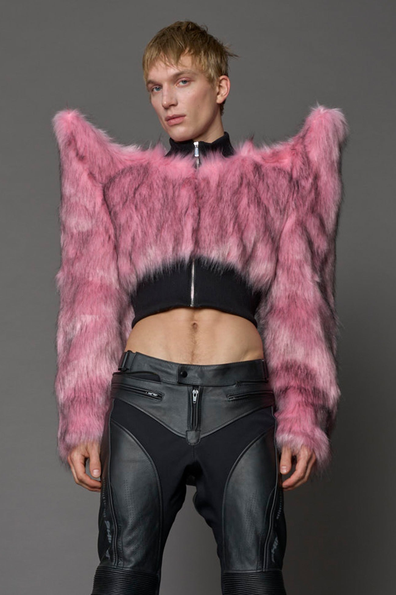 Doomsday Crop Faux Fur Jacket — view 19