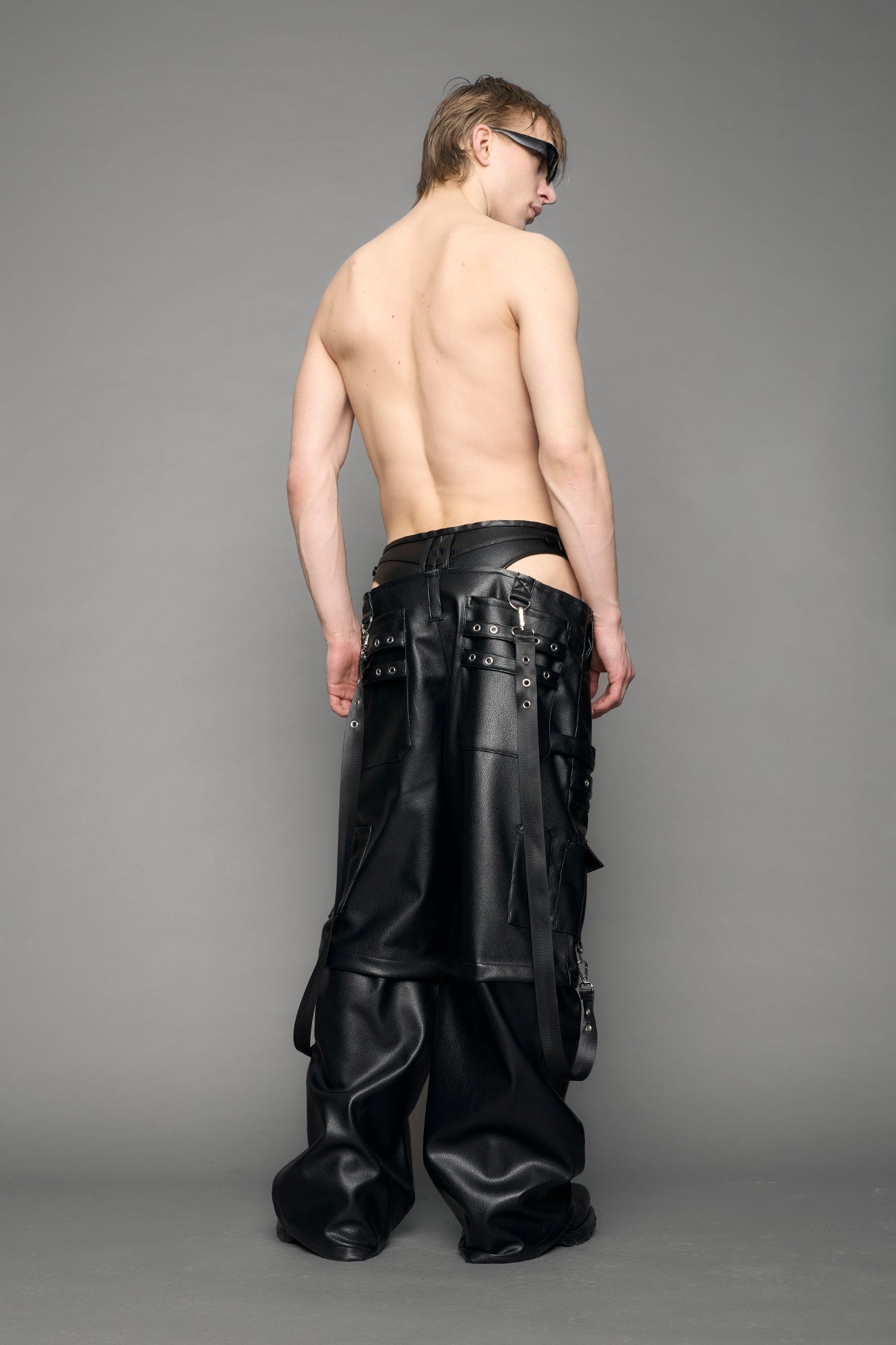 Cargo Leather Panty Trousers — view 8