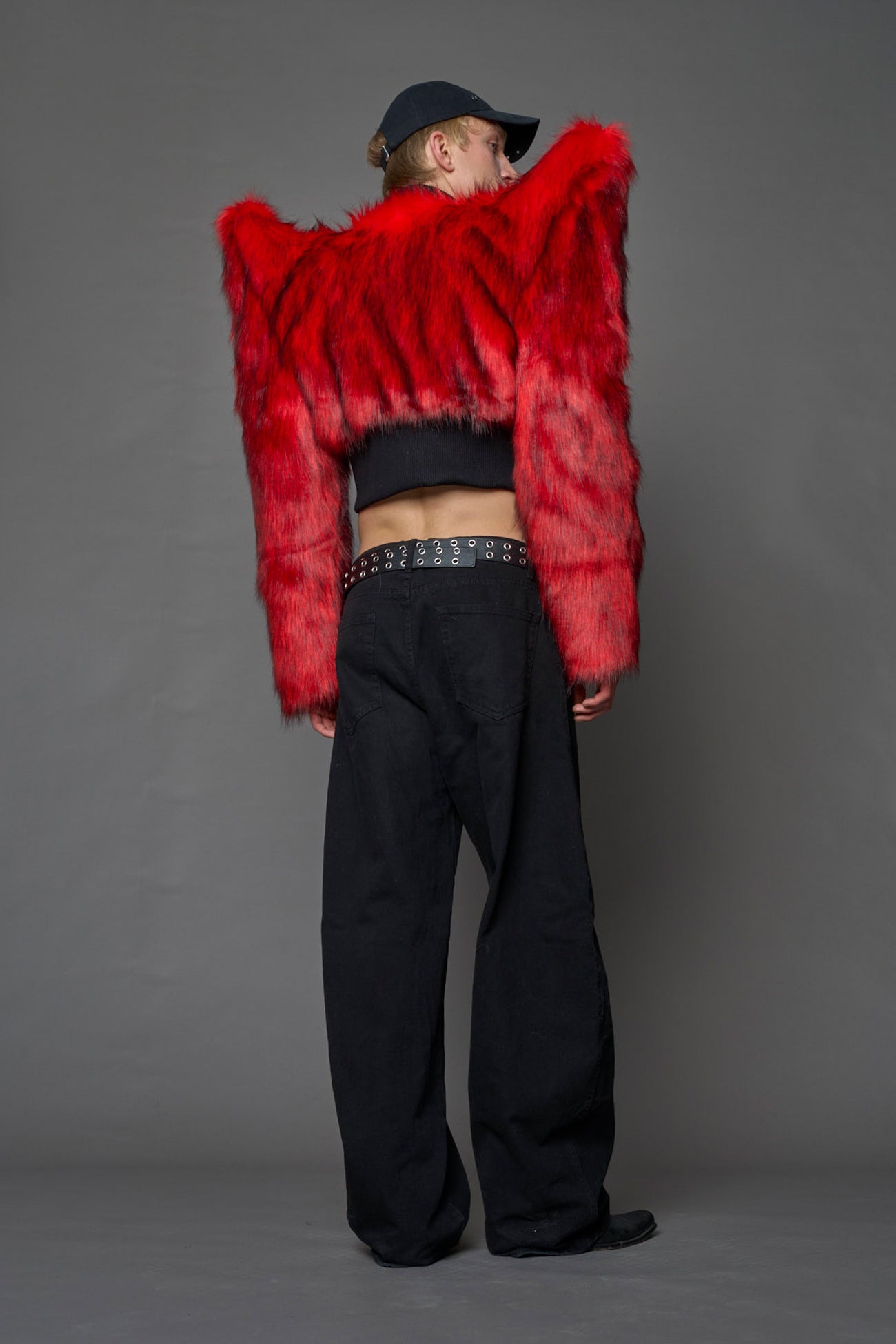 Doomsday Crop Faux Fur Jacket — view 14