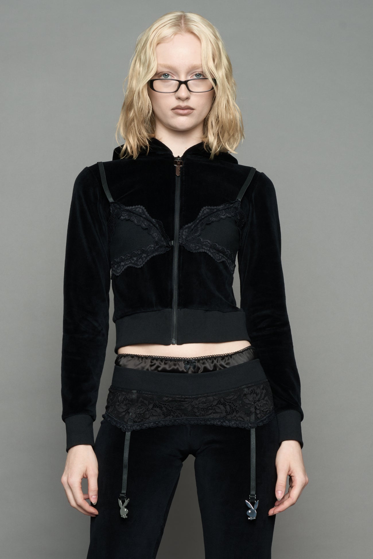 Playboy Lingerie Velour Jacket — view 2