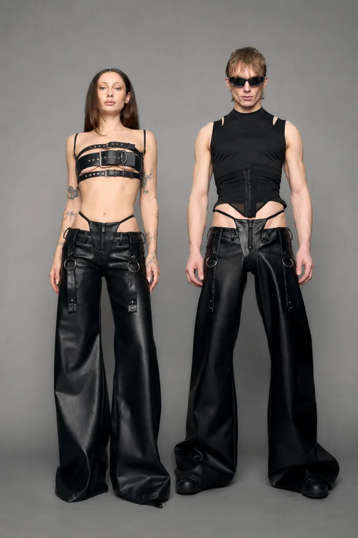 Belted Thong Pants