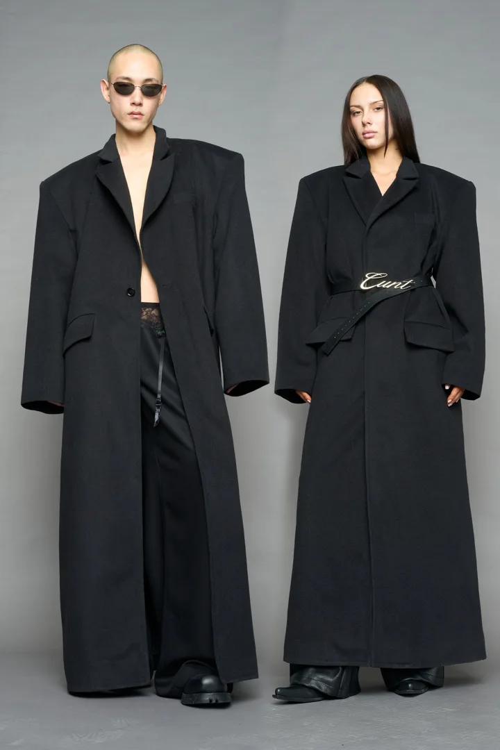 Wool Elongated Blazer Coat
