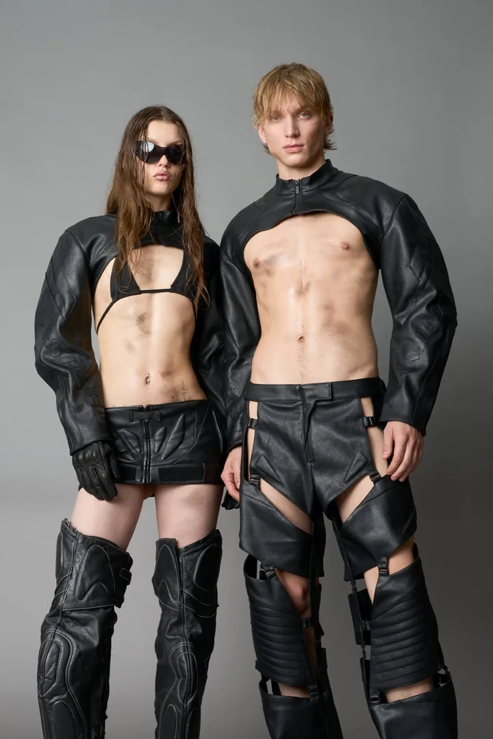 XTC Leather Choker Jacket